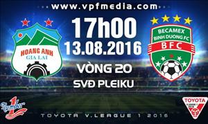 Tổng hợp: HAGL 3-1 Bình Dương (Vòng 20 V-League 2016)