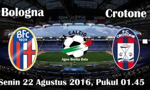 Nhận định Bologna vs Crotone 01h45 ngày 22/08 (Serie A 2016/17)