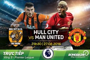 LINK XEM trực tiếp Hull City vs MU 23h30 ngày 27/08