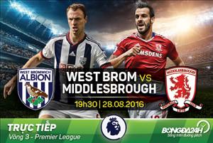 West Brom 0-0 Middlesbrough (KT): Chia điểm trong nhạt nhòa