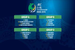 Lịch thi đấu - LTĐ VCK giải U16 châu Á 2016 (15/9-2/10)
