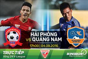 Tổng hợp: Hải Phòng 2-1 Quảng Nam (Vòng 24 V-League 2016)