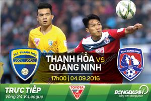 Tổng hợp: Thanh Hóa 2-2 Quảng Ninh (Vòng 24 V-League 2016)