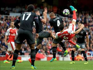Tổng hợp: Arsenal 2-1 Southampton (Vòng 4 NHA 2016/17)