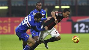 Tổng hợp: Sampdoria 0-1 AC Milan (Vòng 4 Serie A 2016/17)