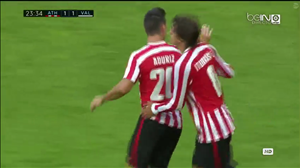Tổng hợp: Bilbao 2-1 Valencia (Vòng 4 La Liga 2016/17)