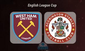 Nhận định West Ham vs Accrington 01h45 ngày 22/9 (Cúp Liên đoàn Anh 2016/17)