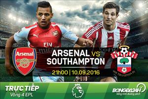 LINK XEM trực tiếp Arsenal vs Southampton 21h00 ngày 10/09