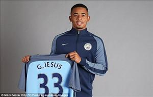 Tại sao Gabriel Jesus chọn số áo 33 ở Man City