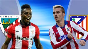 Nhận định Bilbao vs Atletico Madrid 22h15 ngày 22/1 (La Liga 2016/17)