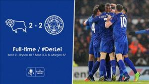 Tổng hợp: Derby County 2-2 Leicester (Vòng 4 FA Cup 2016/17)