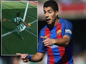 Cận cảnh bàn thắng ma ở trận Betis 1-1 Barca