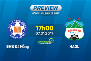 SHB Đà Nẵng vs HAGL (17h ngày 7/1): Chào V.League!