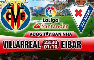 Nhận định Villarreal vs Eibar 23h30 ngày 1/10 (La Liga 2017/18)