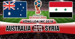 Nhận định Australia vs Syria 16h00 ngày 10/10 (VL World Cup 2018)