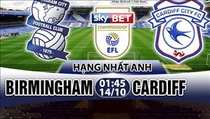 Nhận định Birmingham vs Cardiff 01h45 ngày 14/10 (Hạng Nhất Anh 2017/18)