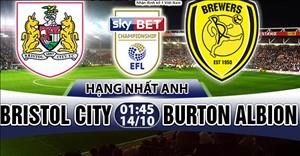 Nhận định Bristol City vs Burton 01h45 ngày 14/10 (Hạng Nhất Anh 2017/18)