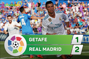 Tổng hợp: Getafe 1-2 Real Madrid (Vòng 8 La Liga 2017/18)