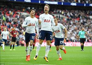 Tổng hợp: Tottenham 1-0 Bournemouth (Vòng 8 NHA 2017/18)