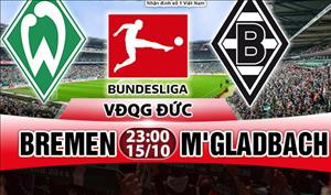 Nhận định Bremen vs Monchengladbach 23h00 ngày 15/10 (Bundesliga 2017/18)