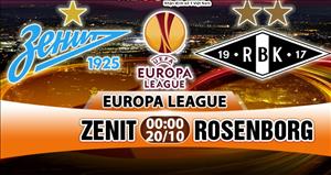 Nhận định Zenit vs Rosenborg 00h00 ngày 20/10 (Europa League 2017/18)