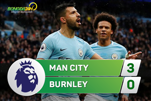 Tổng hợp: Man City 3-0 Burnley (Vòng 9 NHA 2017/18)