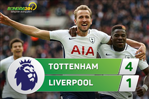 Tổng hợp: Tottenham 4-1 Liverpool (Vòng 9 NHA 2017/18)