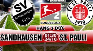 Nhận định Sandhausen vs St.Pauli 01h30 ngày 24/10 (Hạng 2 Đức 2017/18)
