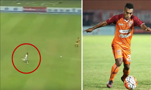 Cầu thủ Indonesia bứt tốc kinh hoàng rồi ghi bàn