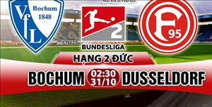 Nhận định Bochum vs Dusseldorf 02h30 ngày 31/10 (Hạng 2 Đức 2017/18)