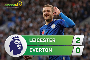 Tổng hợp: Leicester 2-0 Everton (Vòng 10 NHA 2017/18)