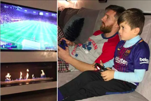 Messi hợp lực cùng con trai giành chiến thắng trận El Clasico