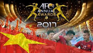 VFF có 2 đề cử giải thưởng năm 2017 của AFC