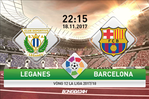 Giải mã trận đấu Leganes vs Barcelona 22h15 ngày 18/11 (La Liga 2017/18)