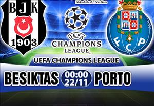 Nhận định Besiktas vs Porto 00h00 ngày 22/11 (Champions League 2017/18)