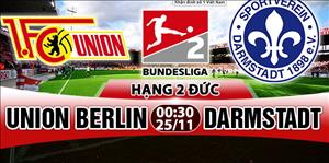Nhận định Union Berlin vs Darmstadt 0h30 ngày 25/11 (Hạng 2 Đức 2017/18)