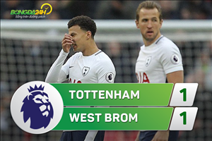 Tổng hợp: Tottenham 1-1 West Brom (Vòng 13 NHA 2017/18)