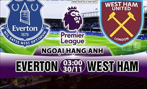 Nhận định Everton vs West Ham 03h00 ngày 30/11 (Premier League 2017/18)