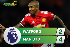 Tổng hợp: Watford 2-4 MU (Vòng 14 Premier League 2017/18)
