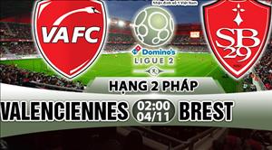 Nhận định Valenciennes vs Brest 02h00 ngày 4/11 (Hạng 2 Pháp 2017/18)