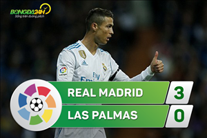 Tổng hợp: Real Madrid 3-0 Las Palmas (Vòng 11 La Liga 2017/18)