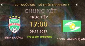 Tổng hợp: Bình Dương 1-2 SLNA (Lượt đi chung kết cúp quốc gia 2017)