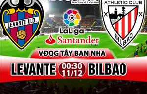 Nhận định Levante vs Bilbao 00h30 ngày 11/12 (La Liga 2017/18)