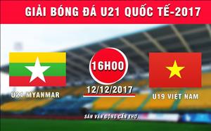 Tổng hợp: U19 Việt Nam 1-1 U21 Myanmar (U21 quốc tế 2017)