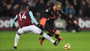 Tổng hợp: West Ham 0-0 Arsenal (Vòng 17 Premier League 2017/18)