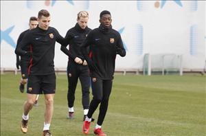“Bom tấn” Dembele báo tin vui cho Barca