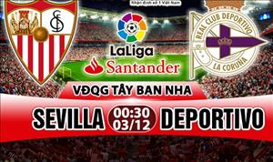 Nhận định Sevilla vs Deportivo 0h30 ngày 3/12 (La Liga 2017/18)