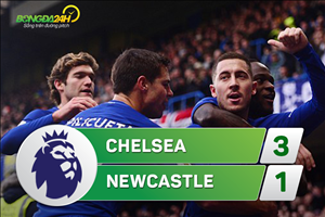 Tổng hợp: Chelsea 3-1 Newcastle (Vòng 15 Premier League 2017/18)