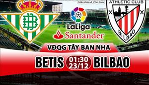 Nhận định Betis vs Bilbao 01h30 ngày 23/12 (La Liga 2017/18)
