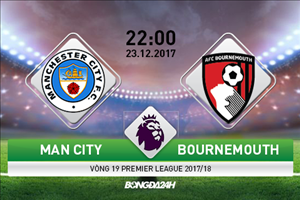 Man City vs Bournemouth (22h00 ngày 23/12): Ngày hội tập đếm